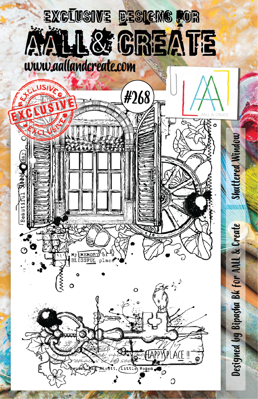 Aall&Create - A5 stempel - Shuttered Window