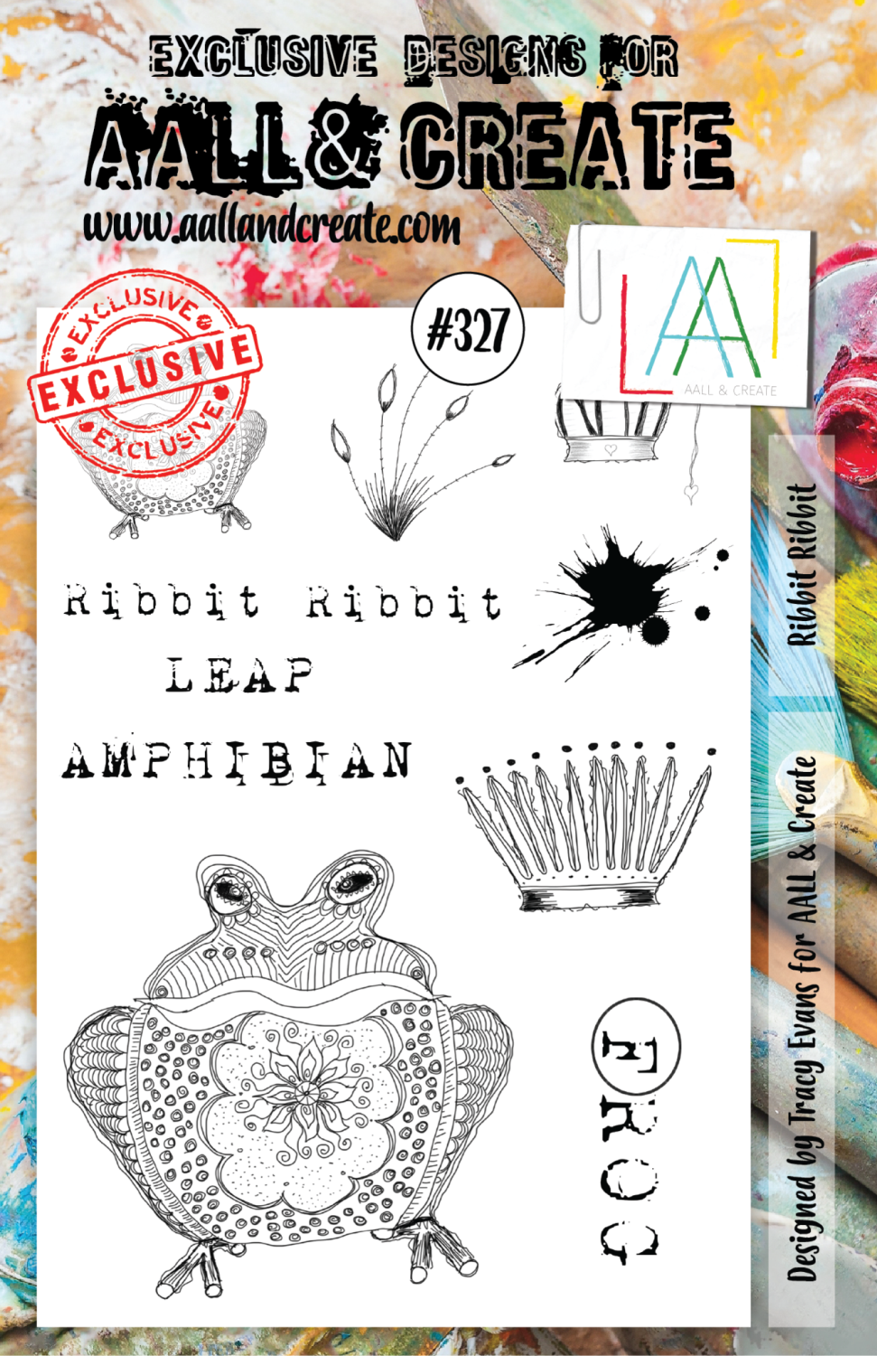 Aall&Create - A5 stempel - Ribbit Ribbit - #327