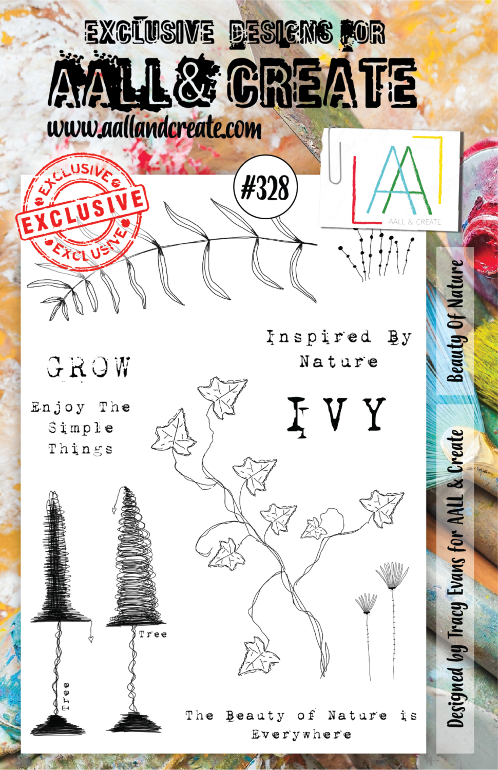 Aall&Create - A5 stempel - Beauty of Nature - #328