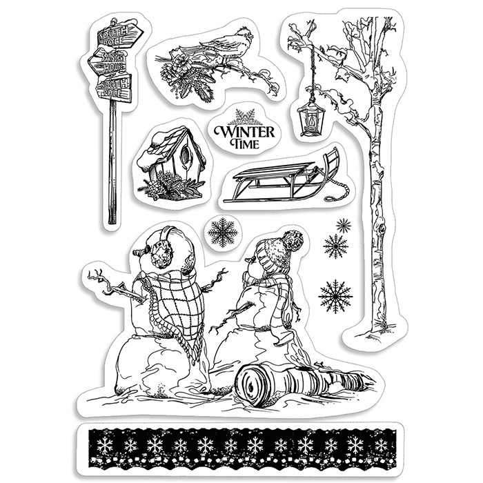 Ciao Bella - Winter time - CLEAR STAMP SET 4"X6" -