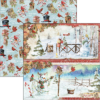 Ciao Bella - SNOWMEN DOUBLE-SIDED PAPER SHEET 12"X12" - Ciao Bella