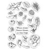 Ciao Bella - FROZEN GARDEN - CLEAR STAMP SET 4"X6"