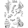 Ciao Bella - Hook and Mr Smee - CLEAR STAMP SET 4"X6" -