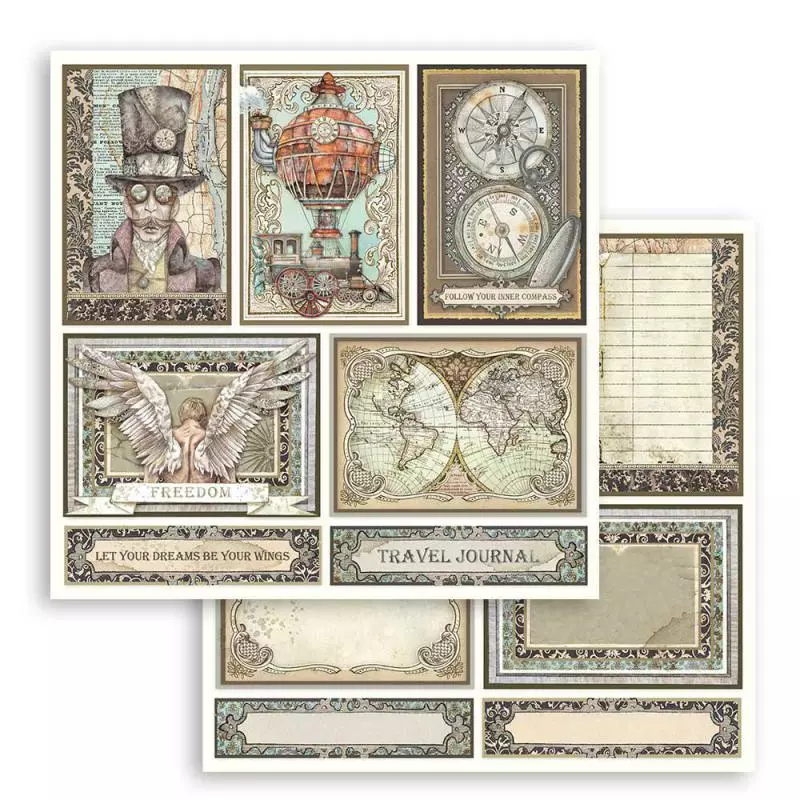 Stamperia -Sir Vagabond cards 12 x 12