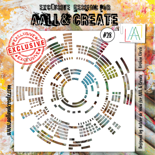 Broken Circle #28 - 6'X6' STENCIL - AAll&Create