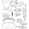 Altenew -Vintage Teacup - stempel og dies