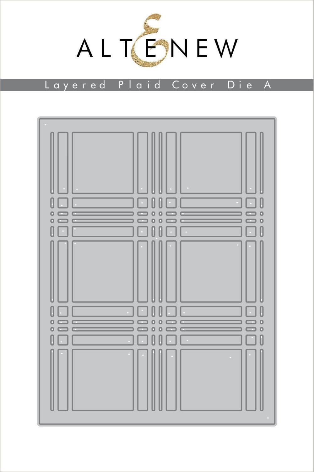 Altenew - Layered Plaid Cover Die A