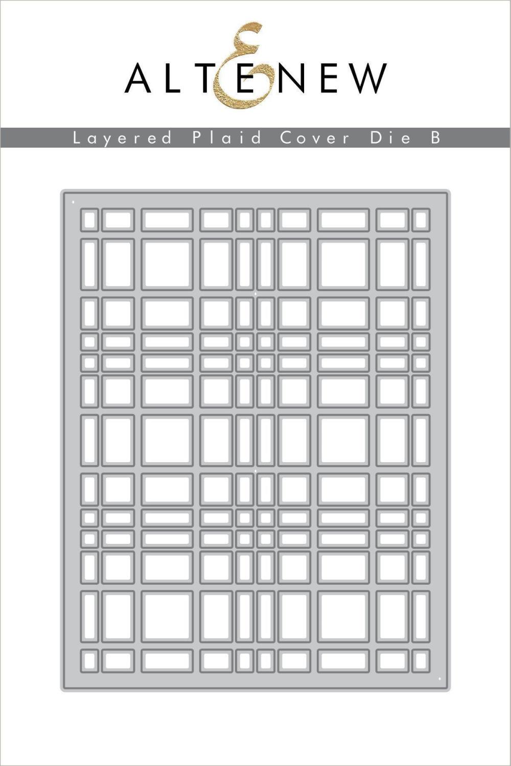 Altenew - Layered Plaid Cover Die B