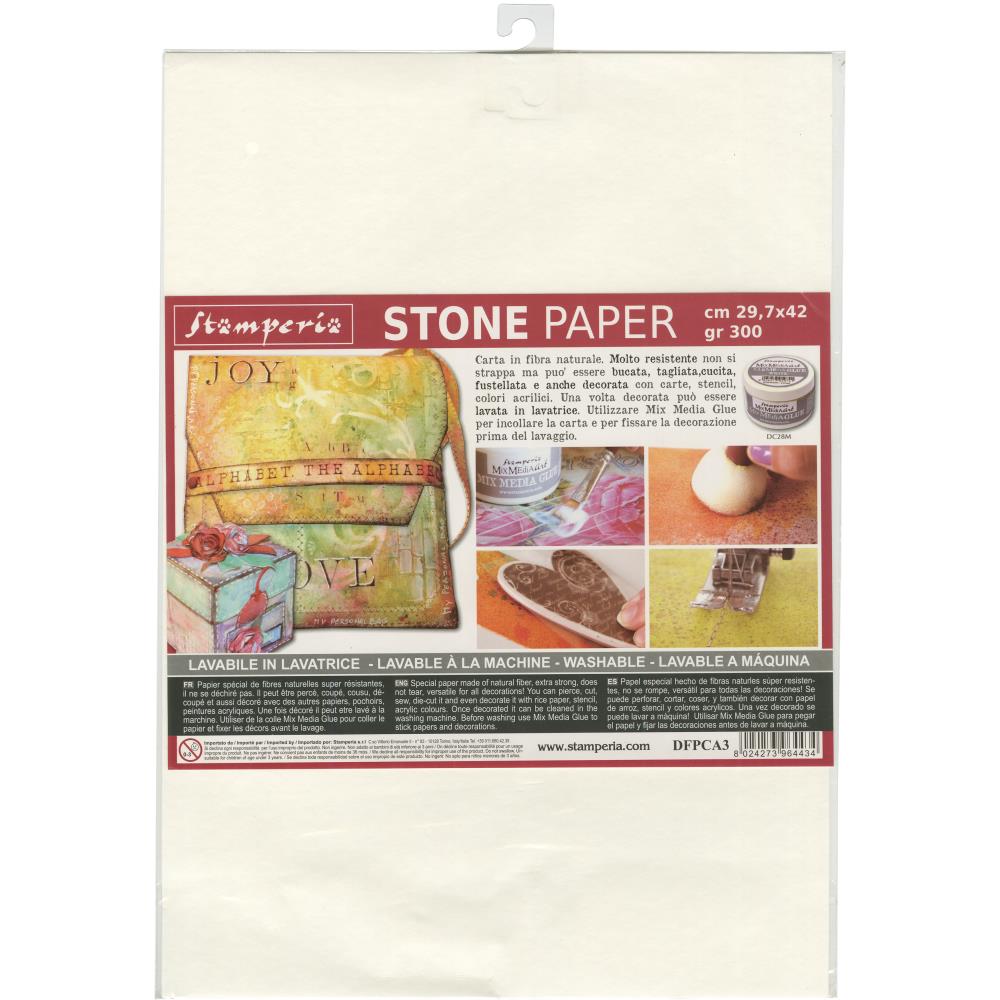 Stamperia Washable Stone Pape 29,7 x 42 cm