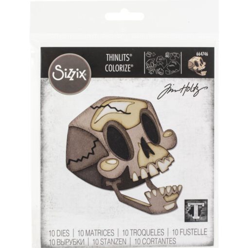 Sizzix Thinlits Dies By Tim Holtz - Skelly Colorize