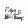 Gummiapan -Enjoy The Little Things -  umontert GummiStempel