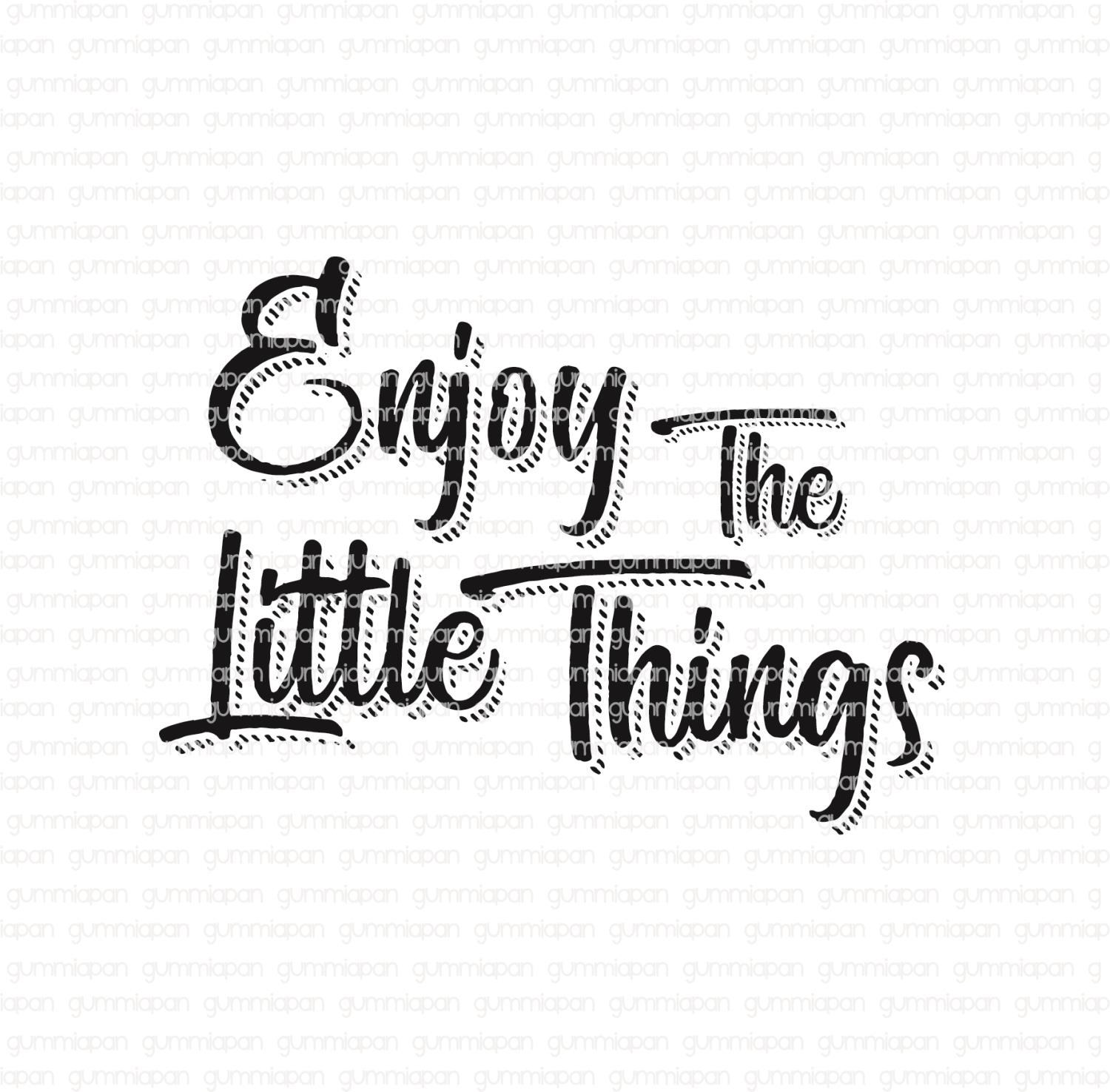 Gummiapan - Enjoy The Little Things -  umontert GummiStempel