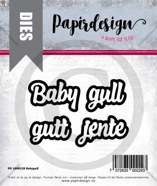 Papirdesign -  Babygull - PD 1900229
