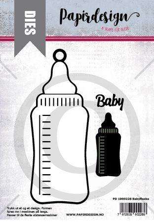 Papirdesign -  Babyflaske - PD 1900228