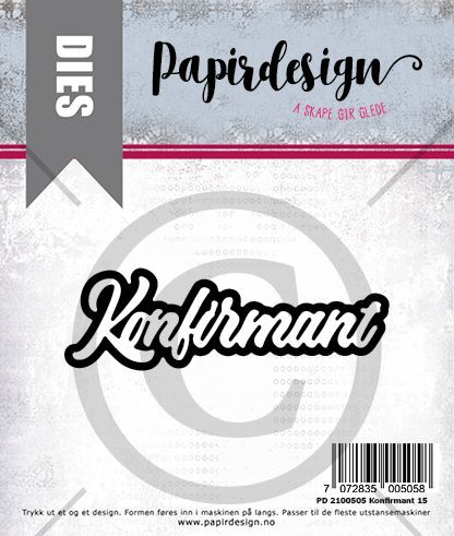 Papirdesign -  PD 2100505 Konfirmant 15