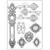 Stamperia - Soft Mould A4 Lady Vagabond keys and locks