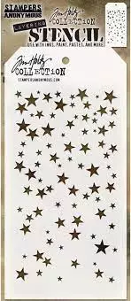 Tim Holtz Layered Stencil - Falling stars -