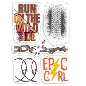 Ciao Bella - Epic girl- CLEAR STAMP SET 4"X6" -