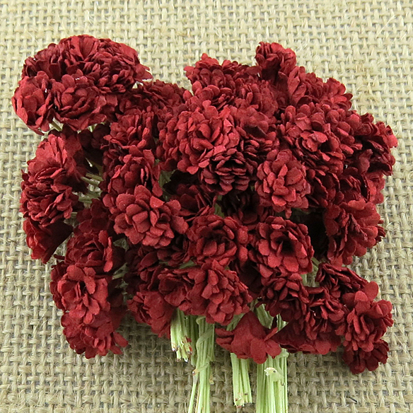 MULBERRY PAPER GYPSOPHILA FLOWERS red