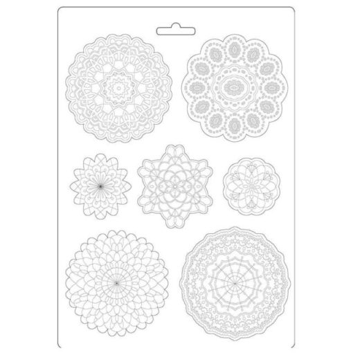 Stamperia- SOFT MOULD A4 SIZE - Passion round lace