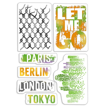 Ciao Bella - Let me go- CLEAR STAMP SET 4"X6" -