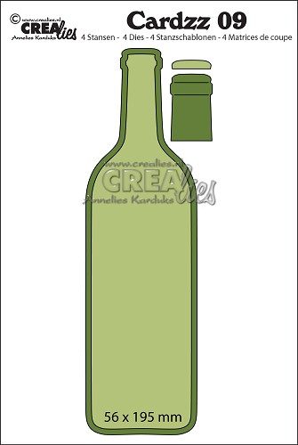 Crealies - Cardzz dies no. 9, Bottle of wine