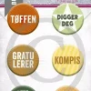 Papirdesign - Buttons - Kompis- PD 1900060
