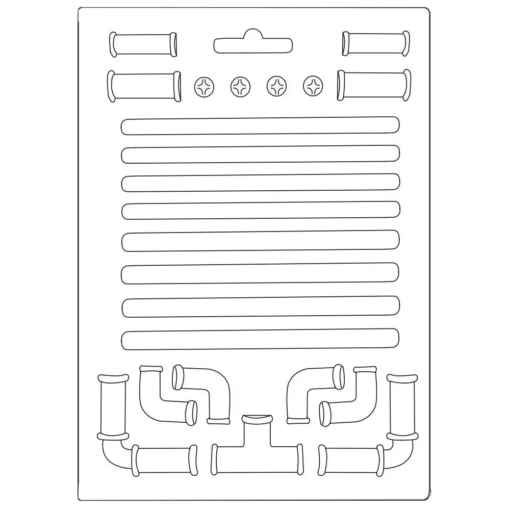 Pipes - Lady Vagabond - Stamperia Soft Maxi Mould A5