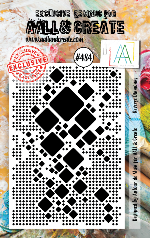 AAll&Create - Reverse Diamounds- #484- A7 STAMP -