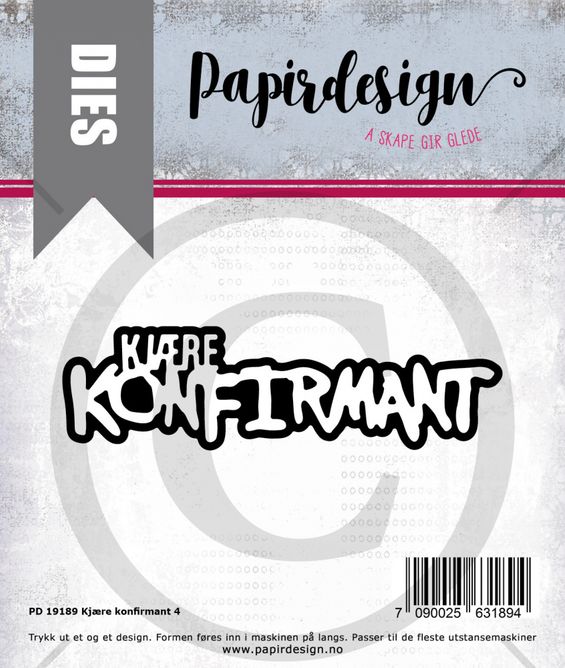 Papirdesign - Kjære konfirmant - PD19189