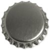 Decorative Standard Bottle Caps 1" crome