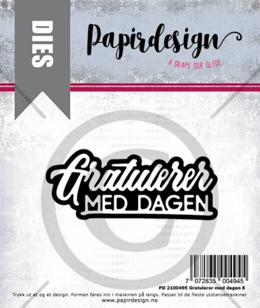 PAPIRDESIGN - Gratulerer med dagen 8