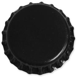 Decorative Standard Bottle Caps 1" Black