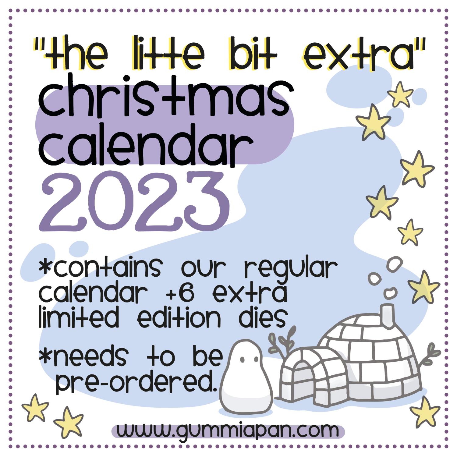 Gummiapan - Adventkalender - Dies - "The little bit extra" Christmas Calendar 2023