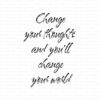 Gummiapan - Change yours thoughts.......- umontert stempel