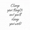 Gummiapan - Change yours thoughts.......- umontert stempel