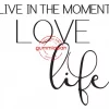 Gummiapan - Live in the moment......- umontert stempel