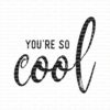 Gummiapan - you`re so Cool- umontert stempel