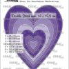 Crealies - Slim hearts with double stitch - no. 113,