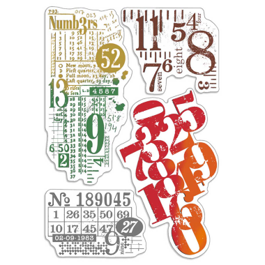 Ciao Bella - Numbers- CLEAR STAMP SET 4"X6" -