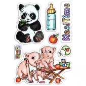 Ciao Bella -  Mealtime - CLEAR STAMP SET 4"X6"  -