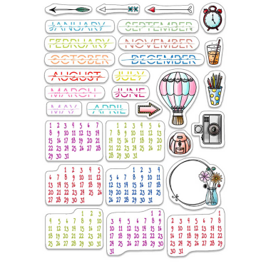Ciao Bella - Bujo Infinite Calender- CLEAR STAMP