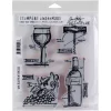 Tim Holtz - Wine Blueprint - CMS 333 - Cling Stamps 7"X8.5"