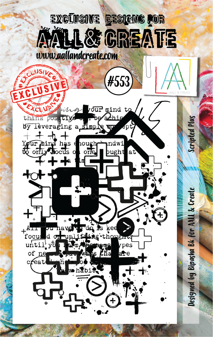 AAll&Create - A7 STAMP - Scripted Plus - #553