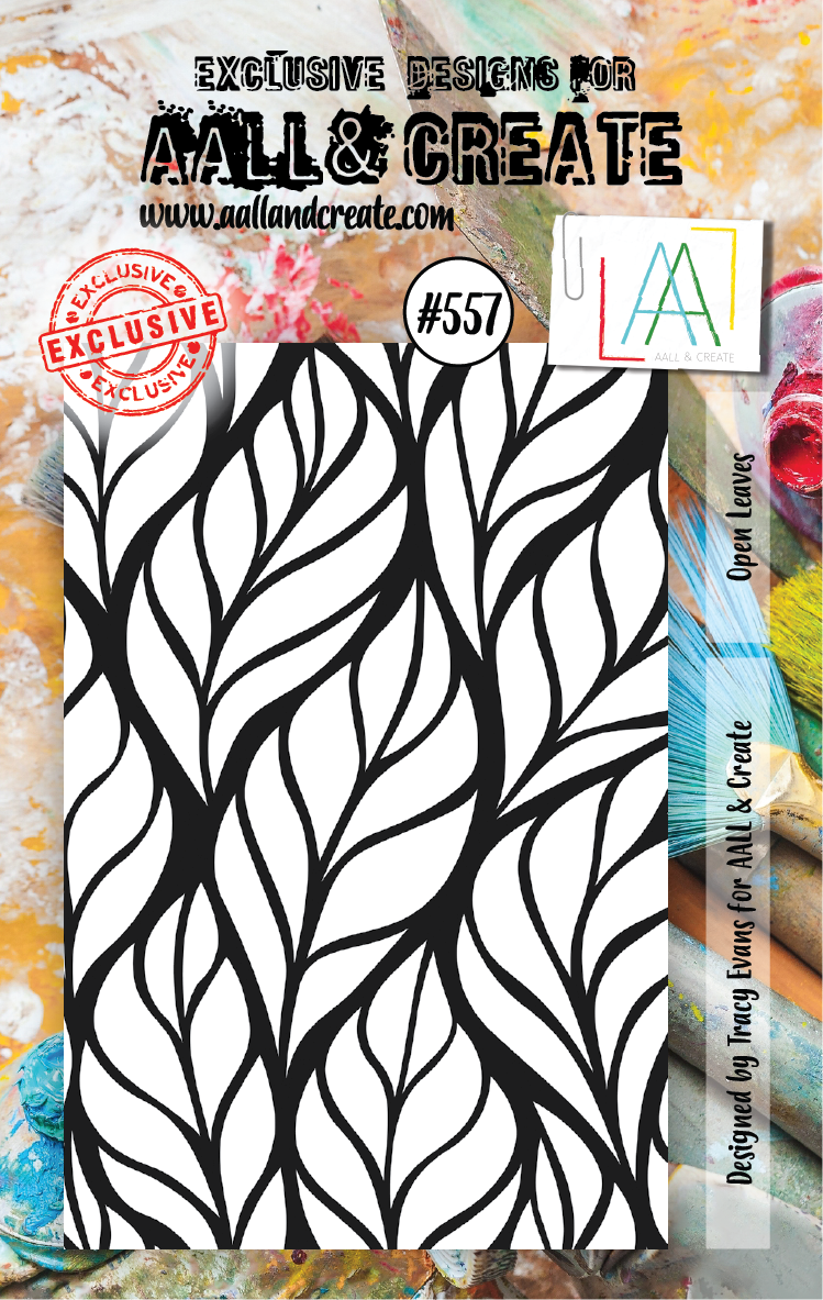 AAll&Create - A7 STAMP - Open Leaves - #557