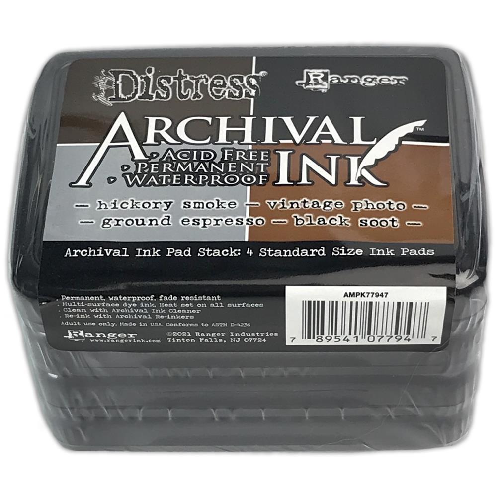 Ranger -Tim Holtz - Archival Ink Pad Stack - Basics