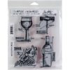 Tim Holtz - Wine Blueprint -  CMS 333 - Cling Stamps 7"X8.5"