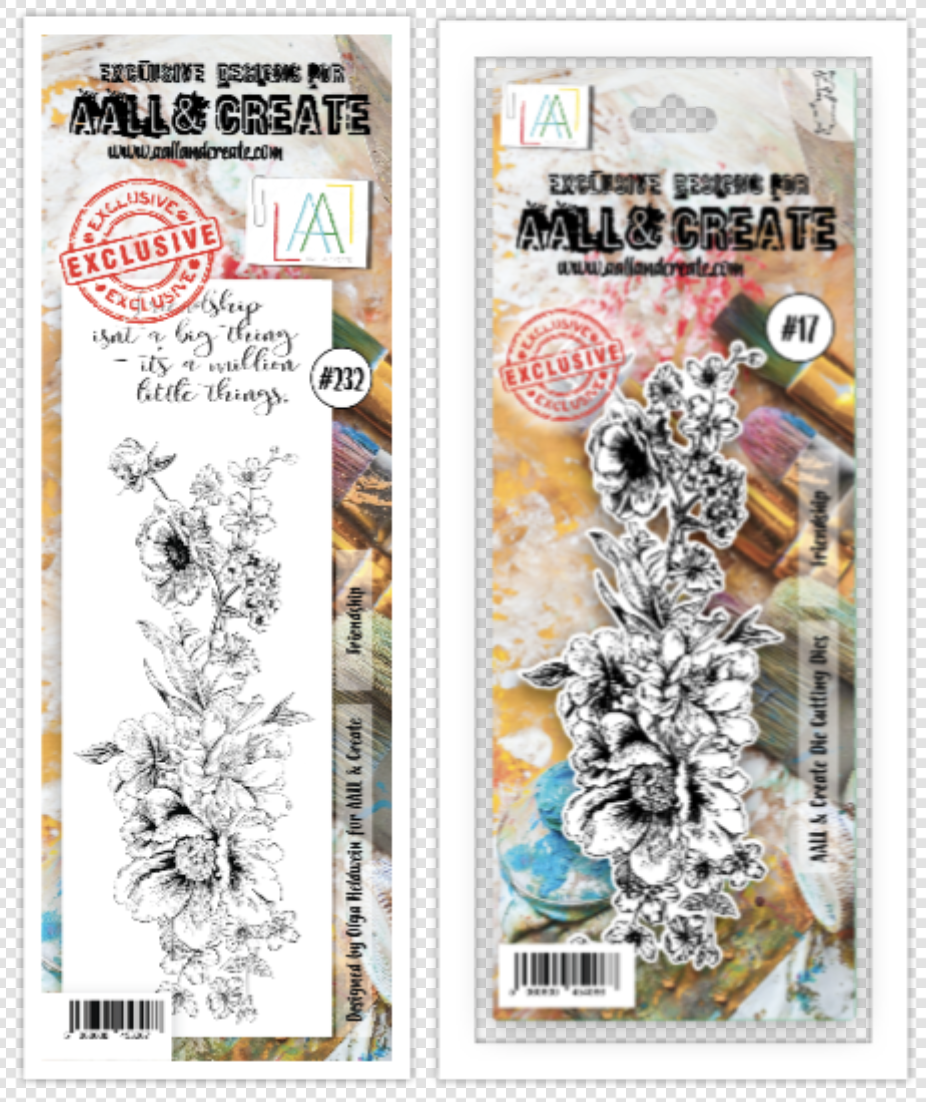 Aall&create - DIES #17 AND STAMP #232 Friendship