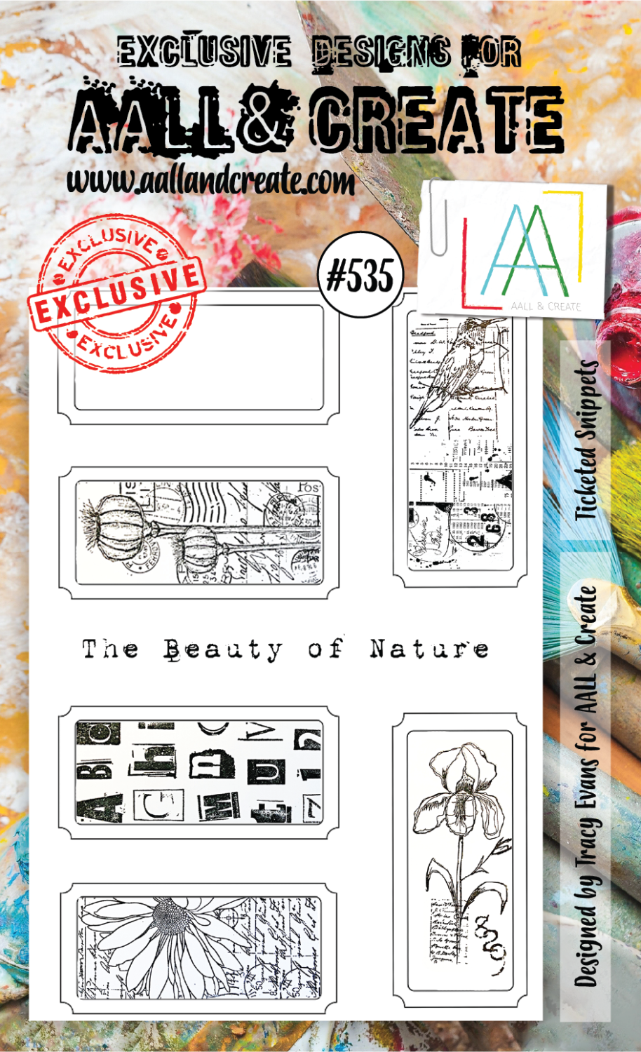 AAll&create - A6 STAMPS -535 - Ticketed Snippets
