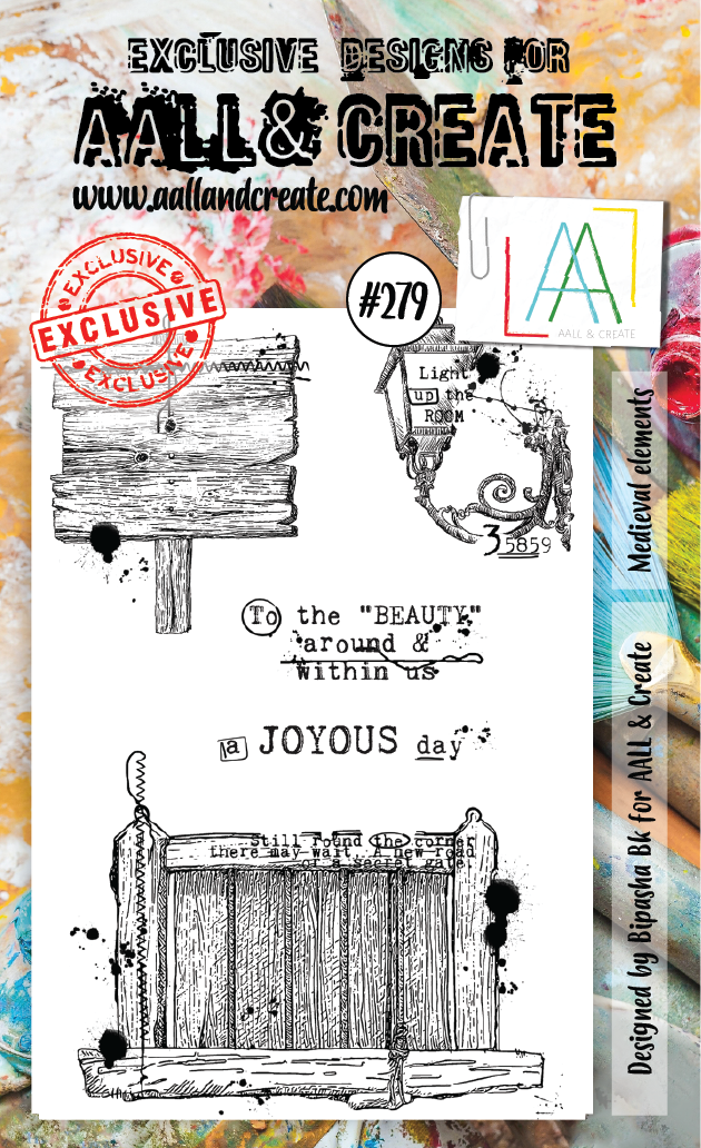AAll&create - A6 STAMPS - Medieval elements - #279